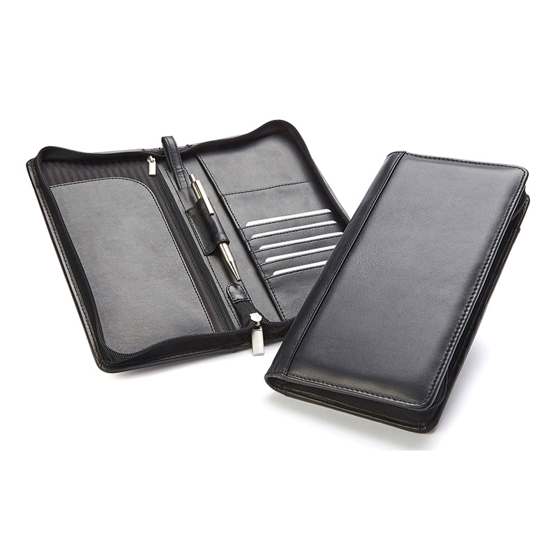 Sandringham Nappa Leather Zipped Travel Wallet with RFID