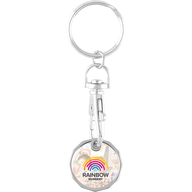 Full Colour Trolley Coin Keychain