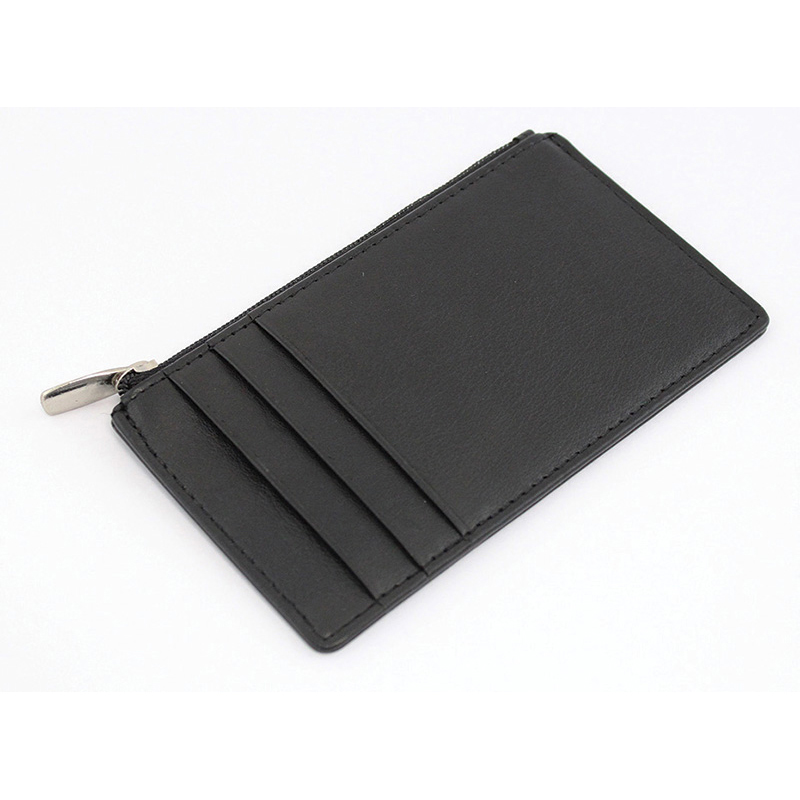 Sandringham Nappa Leather RFID Protected Card Wallet with Side Zip