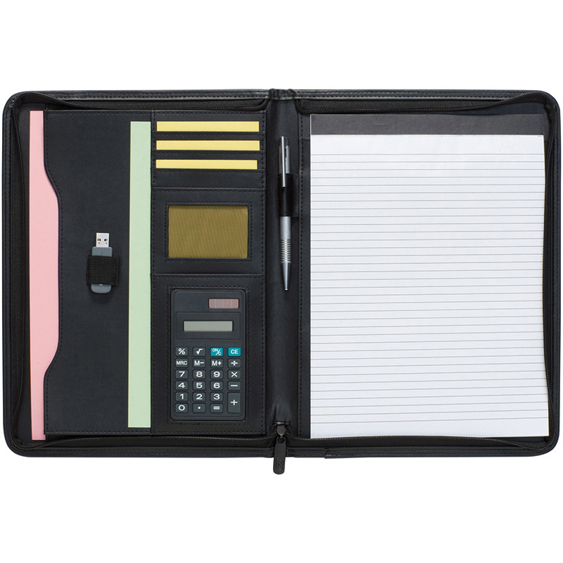 Dartford A4 Zipped Folder with Calculator